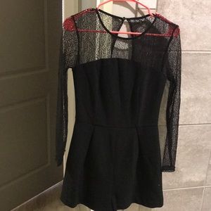 Topshop romper with Lacey arms.